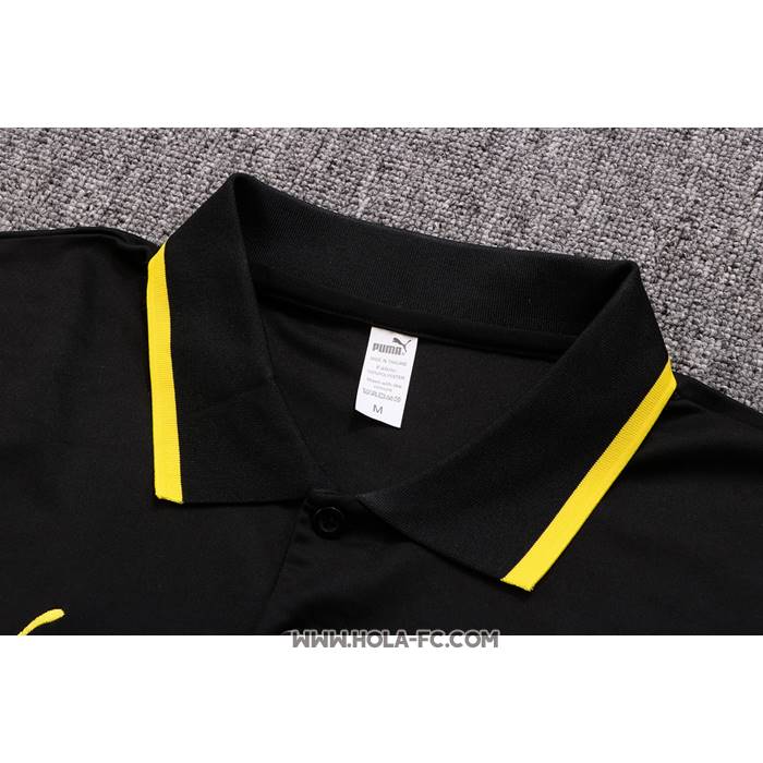 Camiseta Polo del Borussia Dortmund 2022-2023 Negro y Amarillo